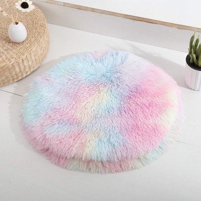Plush Round Dog Mat