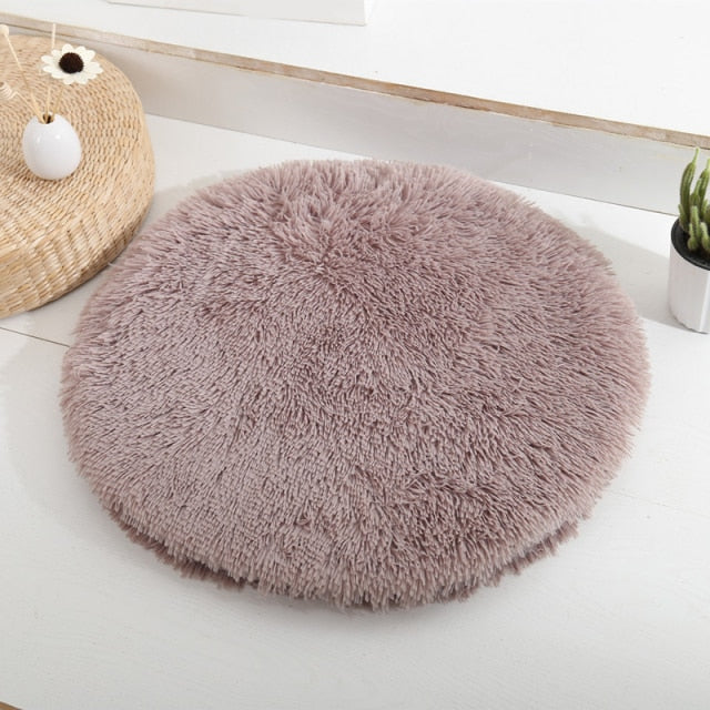 Plush Round Dog Mat