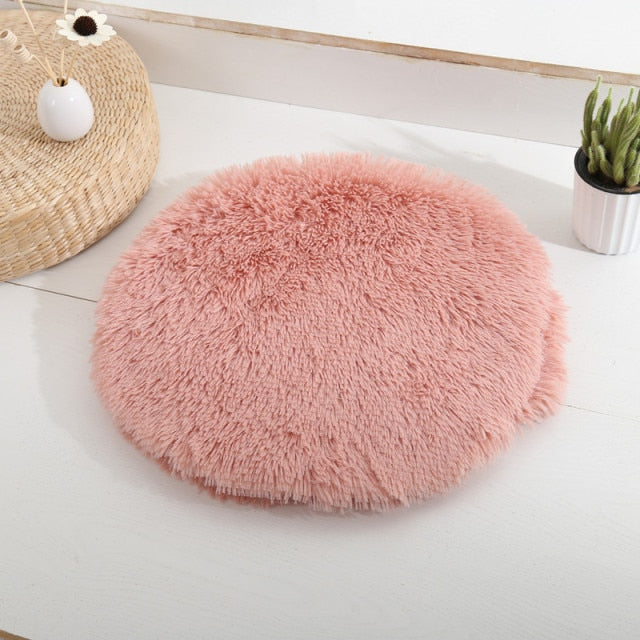 Plush Round Dog Mat