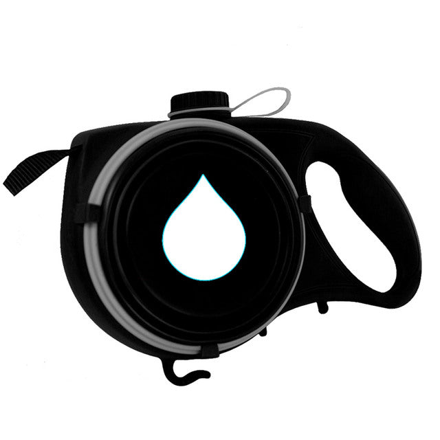 Multifunctional Pet Leash with bowl and water bottle