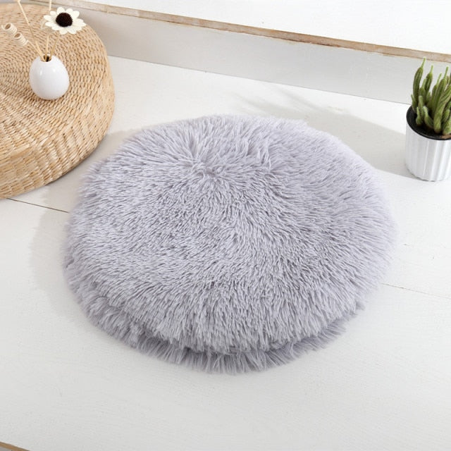 Plush Round Dog Mat