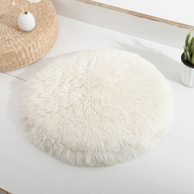 Plush Round Dog Mat