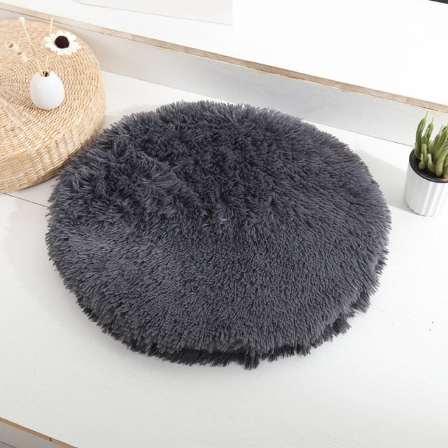 Plush Round Dog Mat