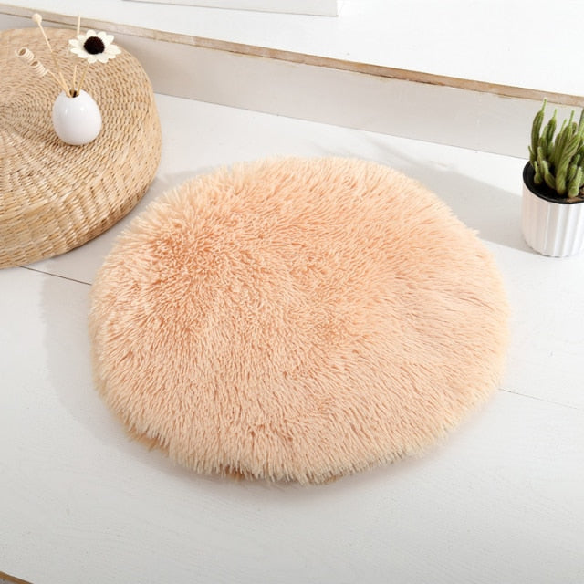 Plush Round Dog Mat