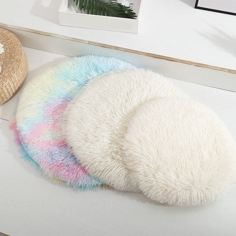 Plush Round Dog Mat